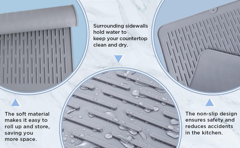 silicone dish drying mat